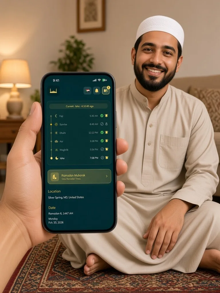 Prayer times at home during Ramadan