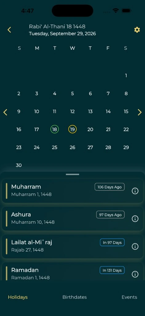 Hijri calendar