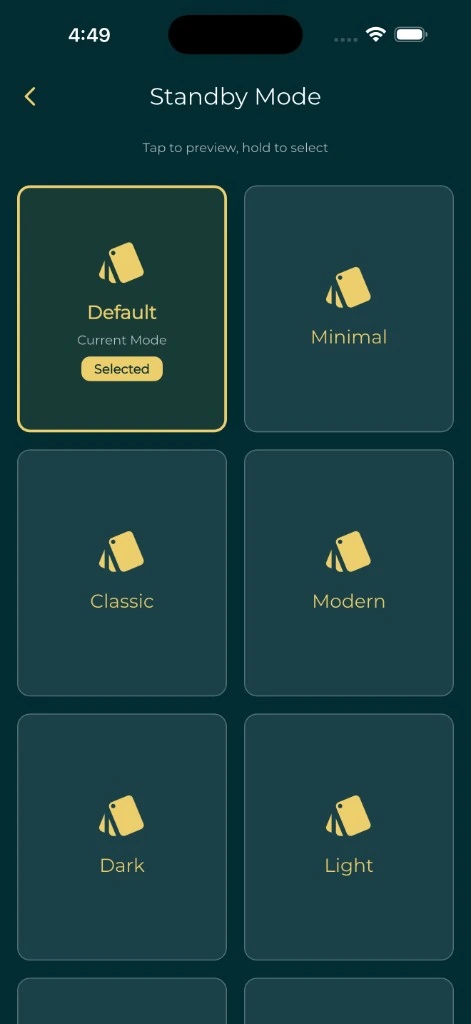 Standby themes
